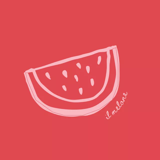 Kissen Melone Red