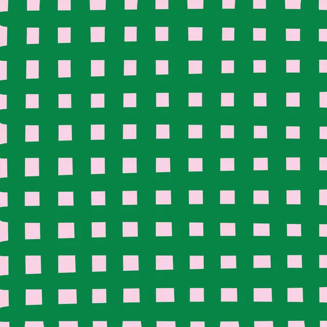 Kissen Checks Grün Rosa