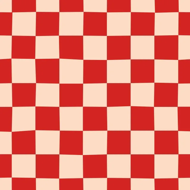 Raffrollo Chess Pattern nude red