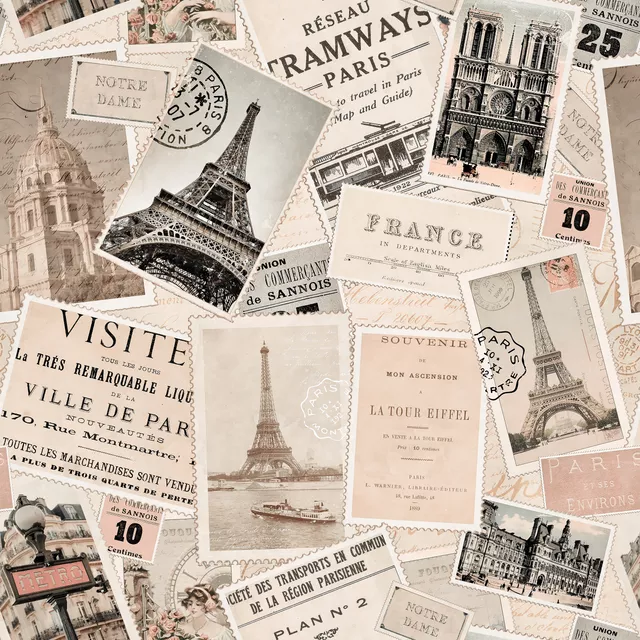 Kissen Vintage Trip To Paris II