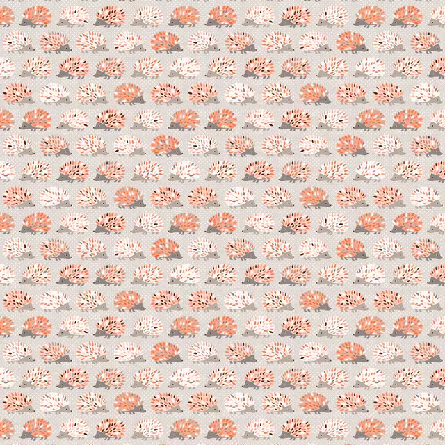 Bettwäsche Woodland Hedgehogs in coral