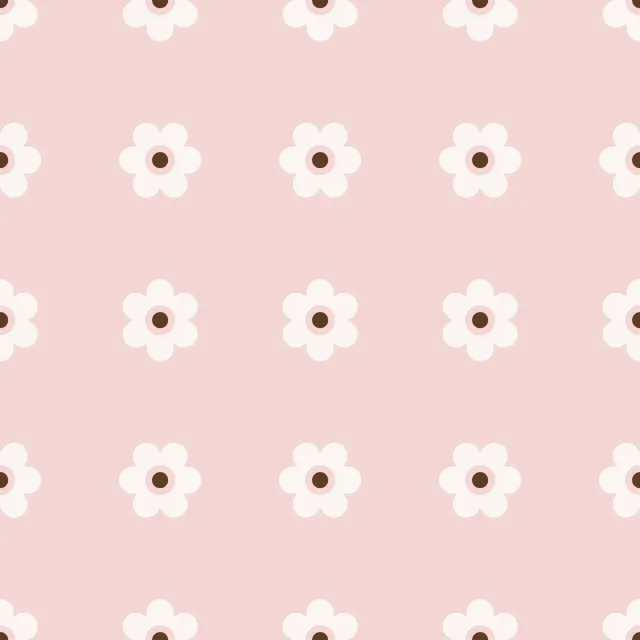 Bankauflage Blümchen Beige Rosa