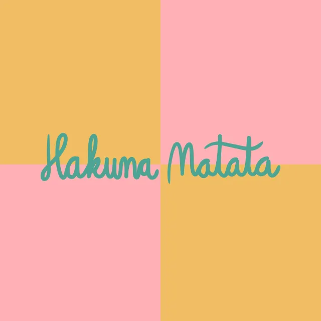 Kissen Hakuna Matata Muster