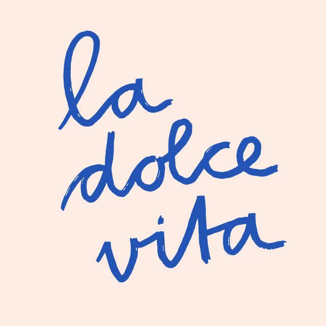 Kissen La Dolce Vita Blau Wendekissen