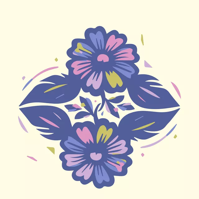 Kissen Farbfreude Blumen 1