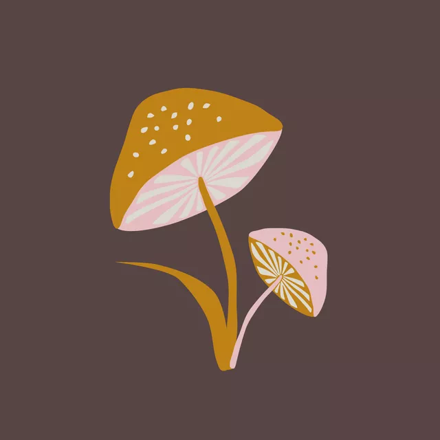 Kissen Herbstliebe Pilze