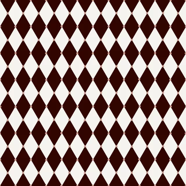 Kissen Rautenmuster Dunkel