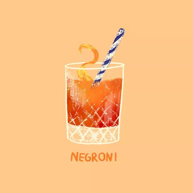 Tischset Negroni