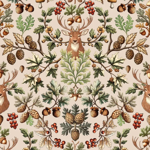 Kissen Woodland Wildlife Beige