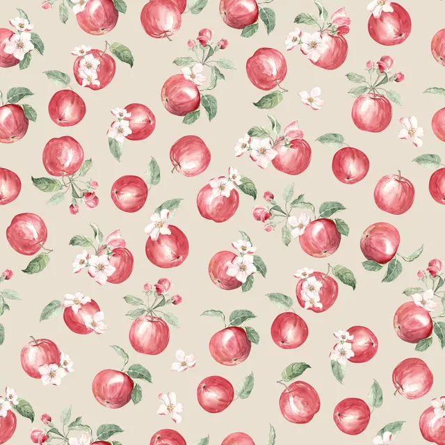 Kissen Apfel Blüte warm beige