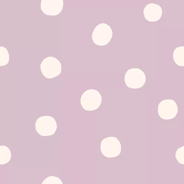 Bettwäsche Punkte Lila Weiß