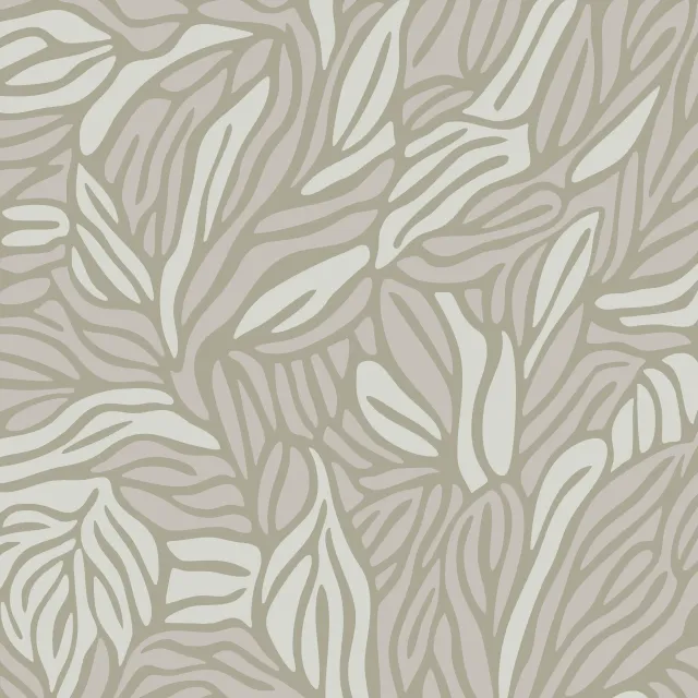 Bodenkissen Stylized Foliage Grey Green