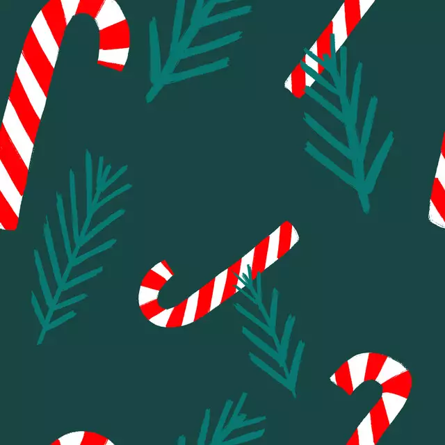 Sitzkissen Candy Canes & Twigs