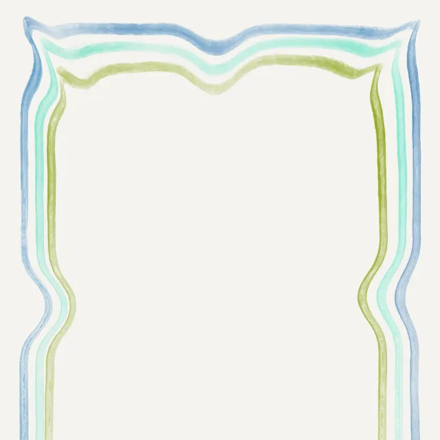 Kissen Streifen Rahmen