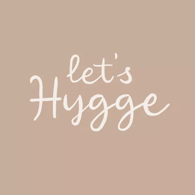 Kissen Let's Hygge beige