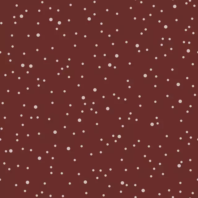 Tischset Snowy Dots brick red