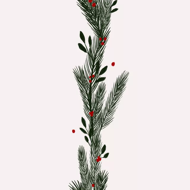 Tischläufer Weihnachtskranz