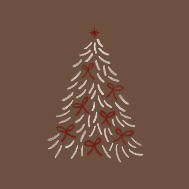 Kissen Schleifen Tanne braun