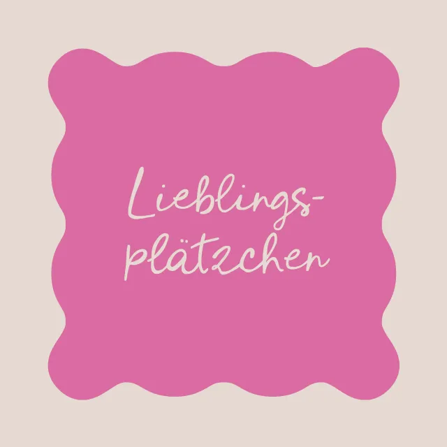 Kissen Lieblingsplätzchen pink