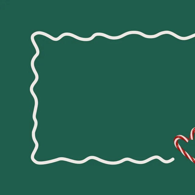 Tischset Candy Cane Heart