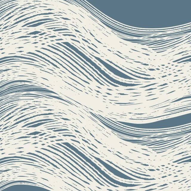 Bettwäsche abstrakte Welle navy blau