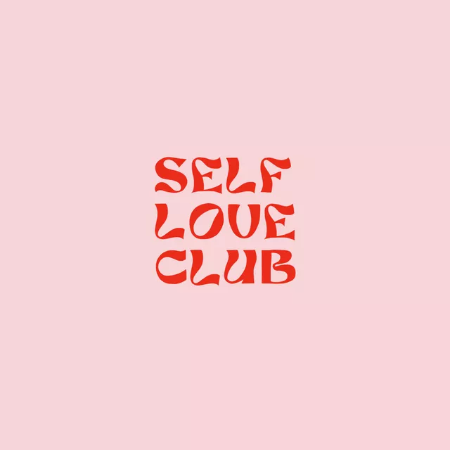 Kissen Self Love Club Rot Rosa