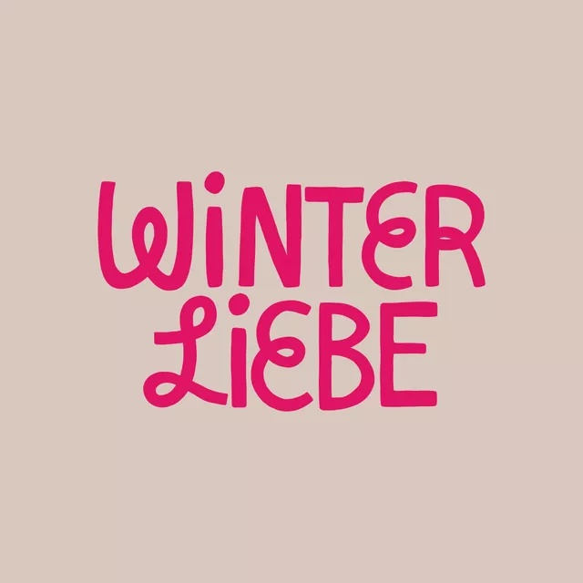 Tischset Winterliebe pink