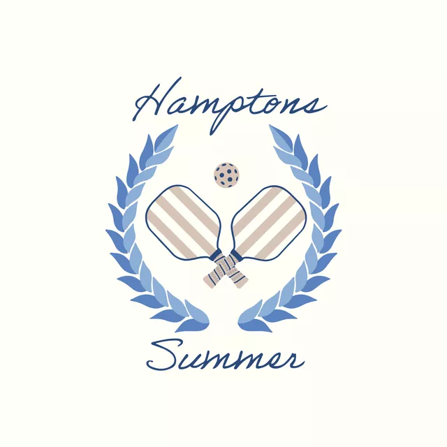 Bodenkissen hamptons summer pickleball