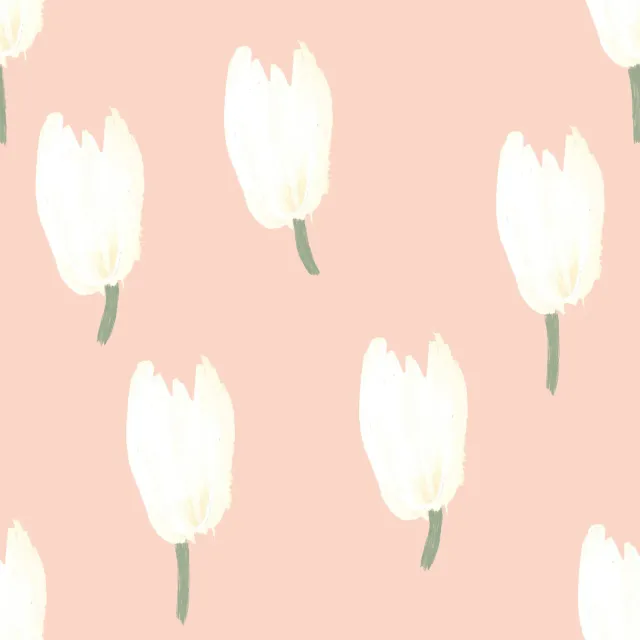 Raffrollo Tulpen auf Rosa