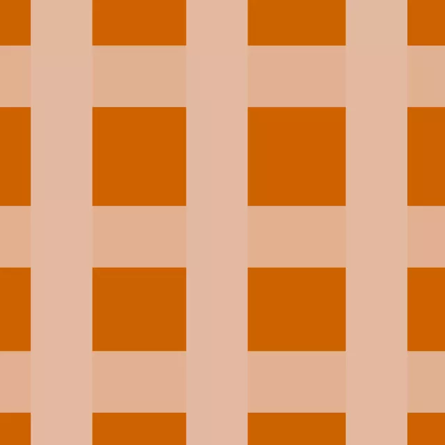 Kissen Herbstkaro Orange Beige