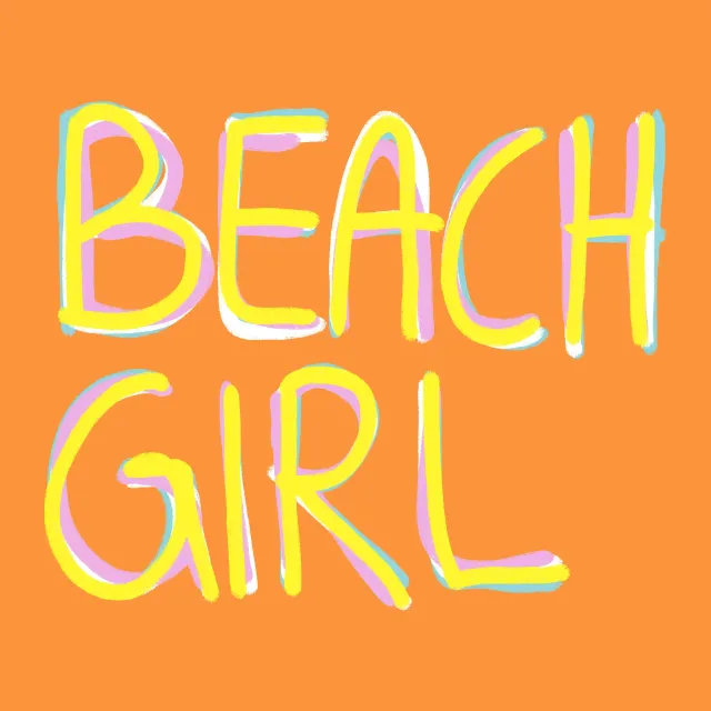 Kissen Summer Beach Girl