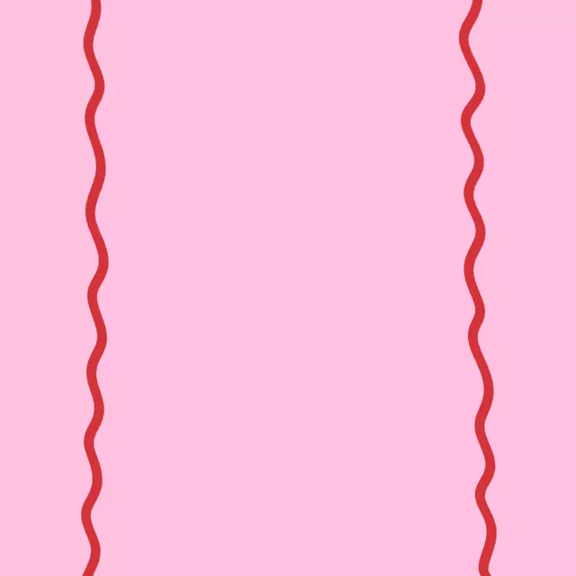 Tischläufer Rand Pink Rot