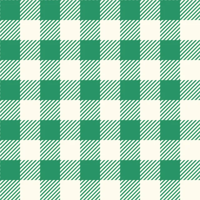 Dekovorhang Picnic Karo Grün Groß