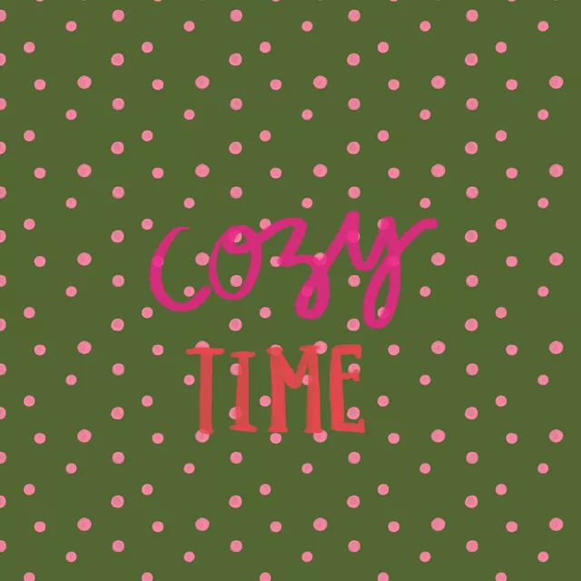 Kissen Cozy Times grün