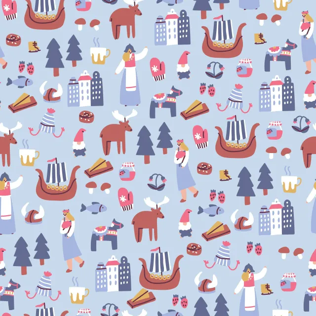 Sitzkissen Swedish Culture