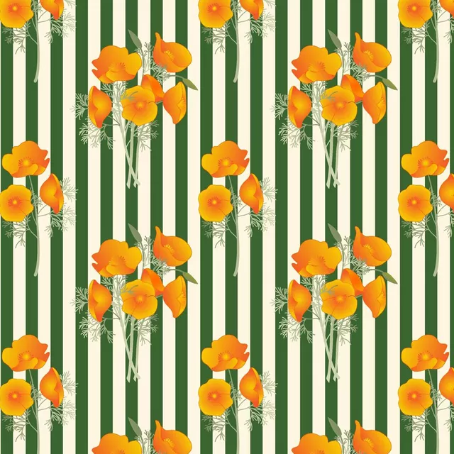 Tischset Flower Stripe