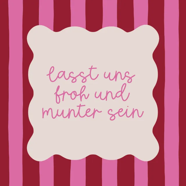 Kissen froh und munter rot pink