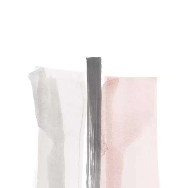 Kissen Brush Strokes Pink and Gray 1