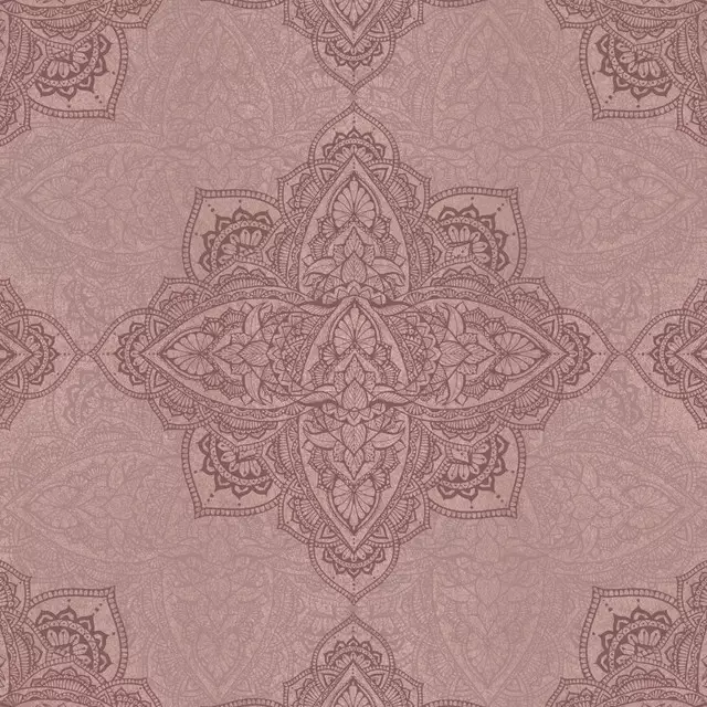 Kissen Altrosa Terracotta Mandala