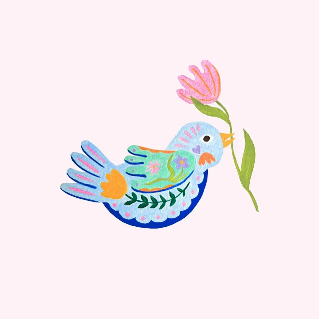 Tischset Floral Fantasy Bird