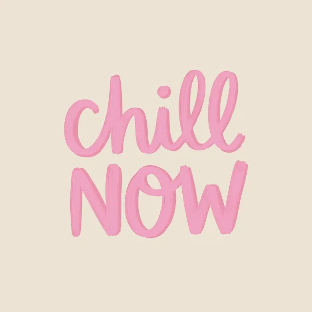 Kissen Chill Now pink