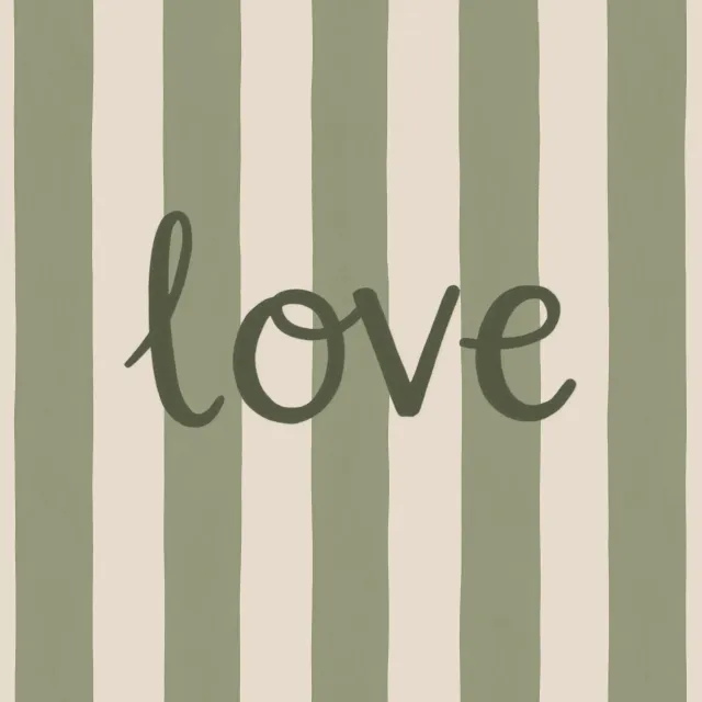 Kissen Streifen Love