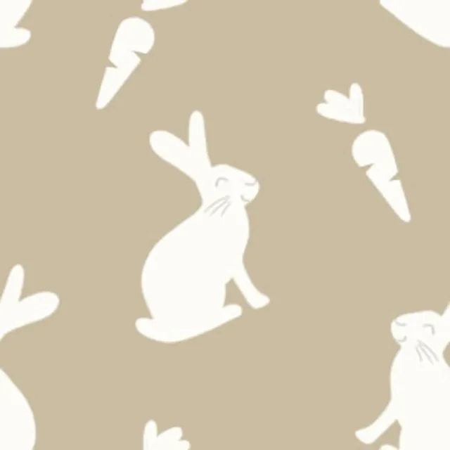 Bankauflage Hase und Möhre Muster