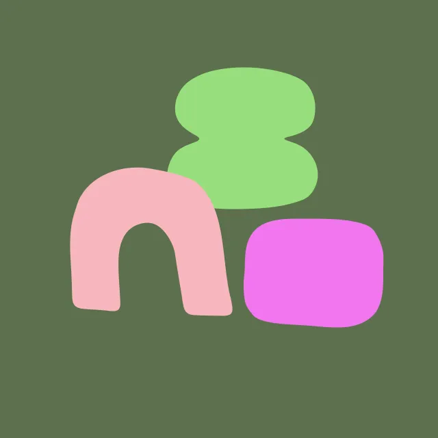 Servietten Organic Shapes green