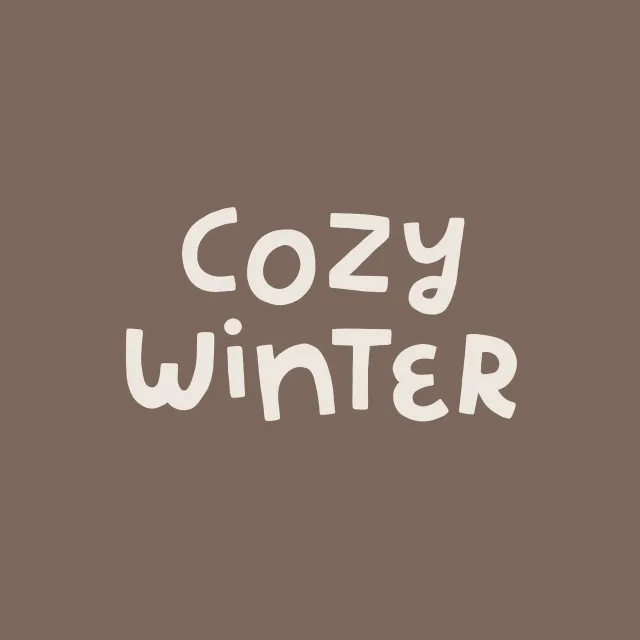 Kissen Cozy Winter braun
