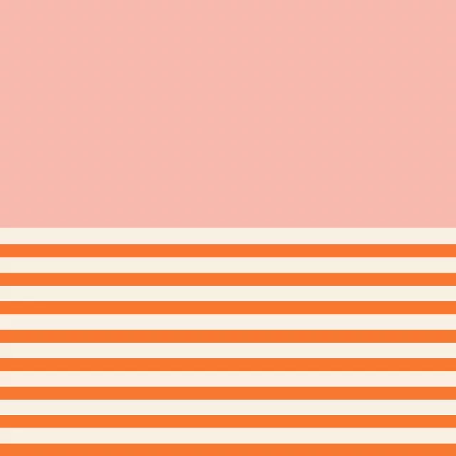 Kissen Maritimer Streifen Orange