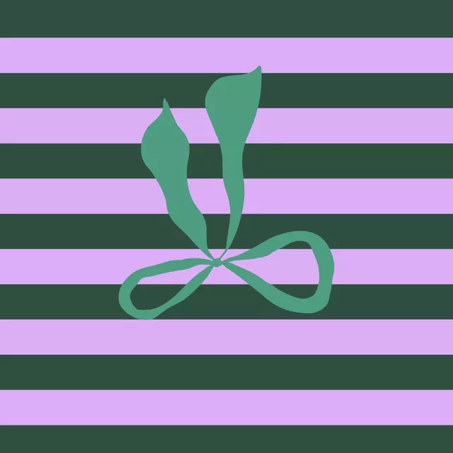 Tischläufer Streifen mit Schleife