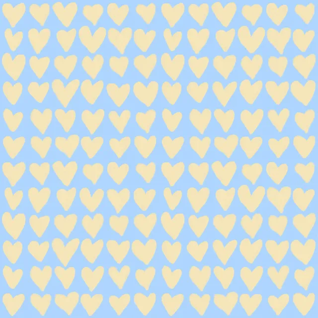 Bettwäsche Herzen Blau Butteryellow