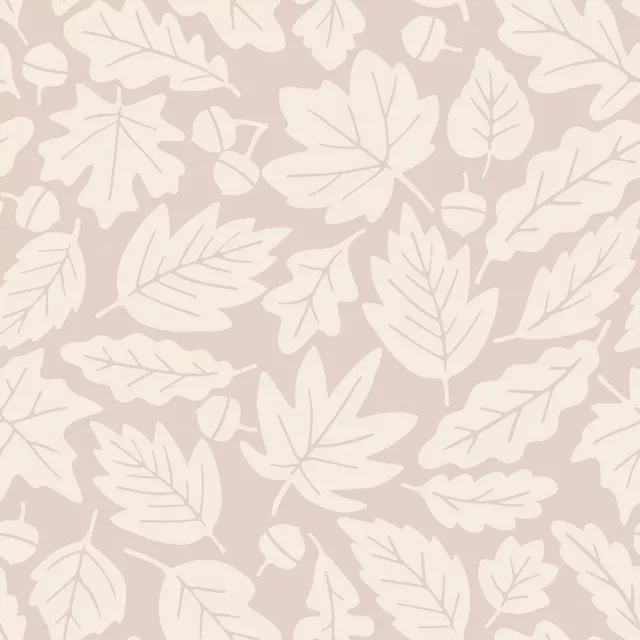 Kissen Herbstblätter beige