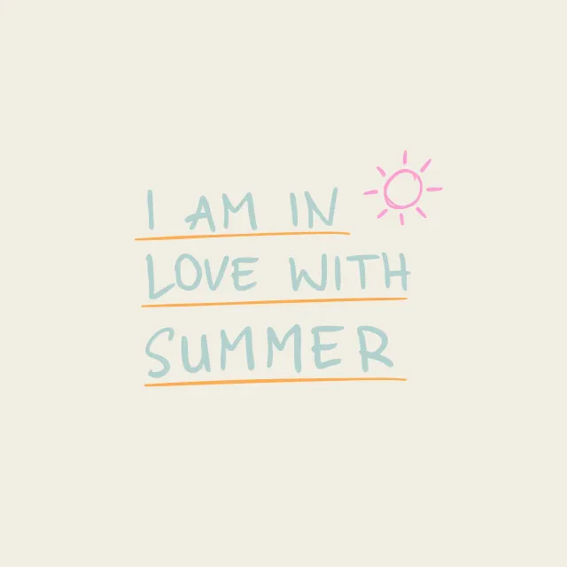 Kissen I am in love with summer soft